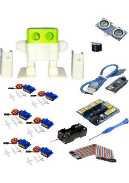 Otto Robot Kollu Kendin Yap Robotik Kodlama Seti - Tam Set