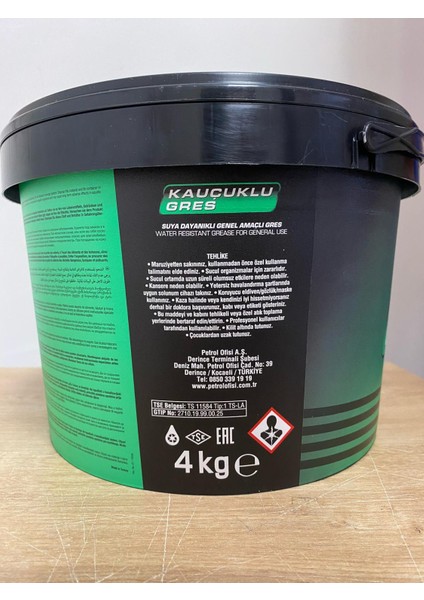Yeşil Renk Kauçuklu Gres 4kg (2025 Üretim) fiyatları