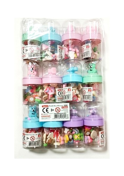 3D Plastik Mini Aksesuar 20LI Süsleme - 1 Kutu