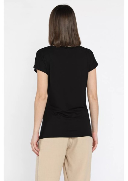 Kadın Bisiklet Yaka Tişört modelleri