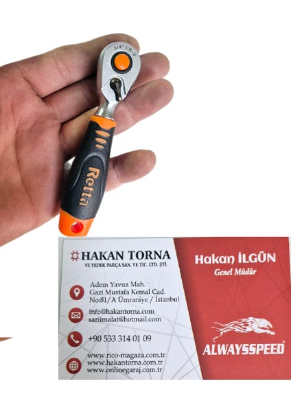 Aretta 1/4 Mini Lokma Cırcır Kolu 100MM