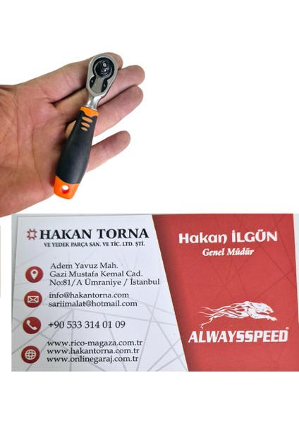 Aretta 1/4 Mini Lokma Cırcır Kolu 100MM