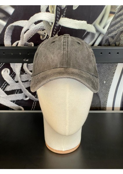 Vintage Model Yıkamalı Füme Renk Beyzbol Cap Şapka