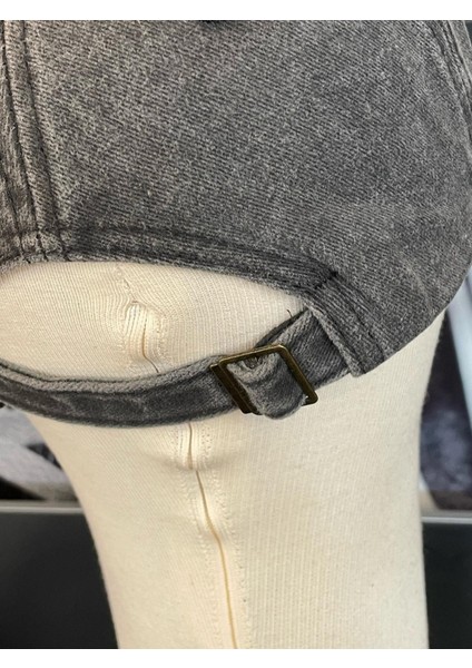 Vintage Model Yıkamalı Füme Renk Beyzbol Cap Şapka