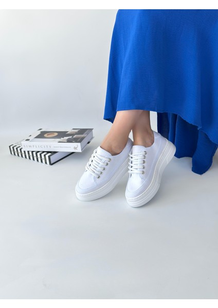 Yüksek Bağcıklı Bez Canvas Orijinal Keten Sneaker Spor Ayakkabı Kotnel