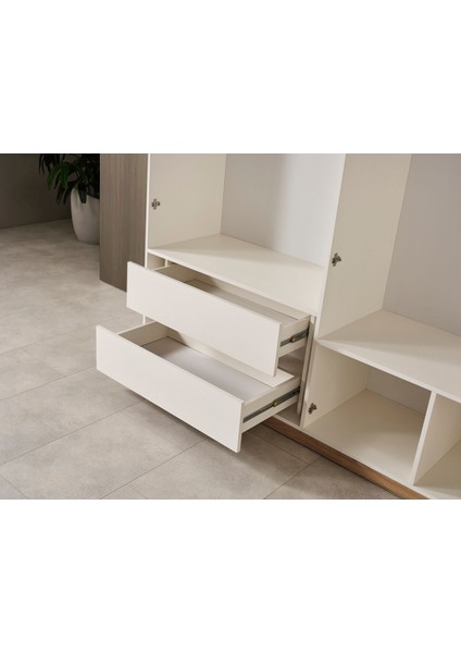 Derin Bohem 4 Kapaklı Gardırop