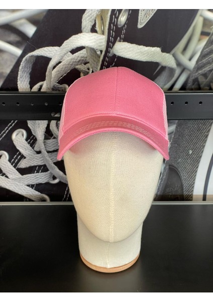 Basic Fileli Pembe Renk Beyzbol Günlük Cap Şapka