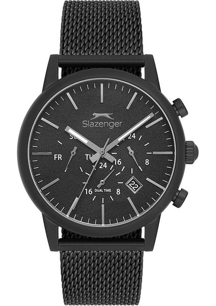 SL.09.2460.2.05 Quartz Hasır Siyah 43 mm Erkek Kol Saati