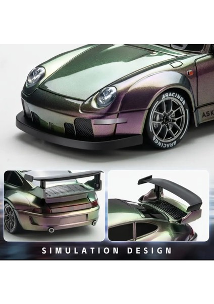 Porsche 911 Drift 4x4 Uzaktan Kumandalı 1:24 Şarjlı RC Araba 2.4ghz 4WD 20Km/s