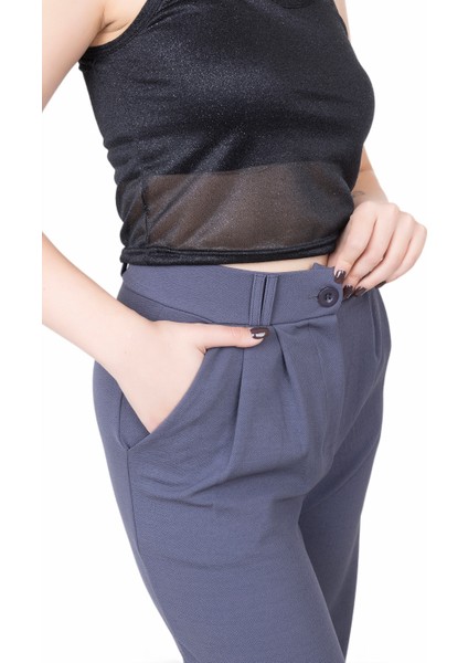 Looksense Kadın Kemerli Çift Köprülü Pantolon 01014 fiyatları