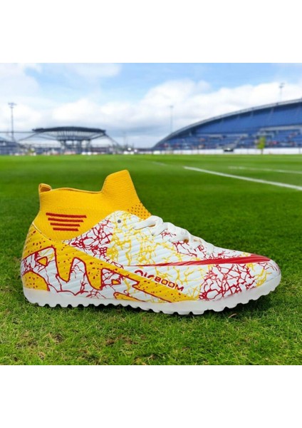 Garantili Bilekli Krampon Çoraplı Dişsiz Çivisiz Futbol Halı Saha Ayakkabısı 40-41-42-43-44 Numara