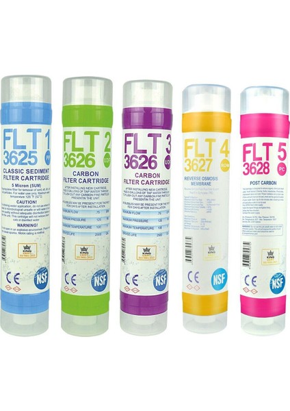 Nsf Sertifikalı Su Arıtma Filtresi 5li Set