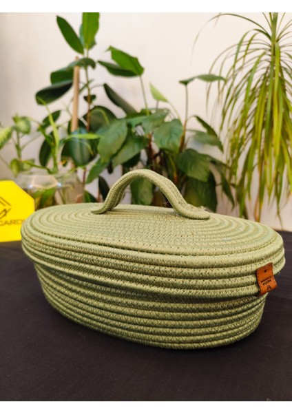 Jüt Hasır Sepet Oval Kapaklı Organizer 30 x 20 fiyatları