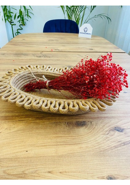 Jüt Hasır Sepet Oval Organizer 20X30 modelleri
