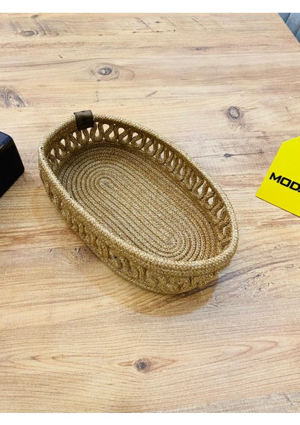 Jüt Hasır Sepet Oval Organizer 20X30 fiyatları