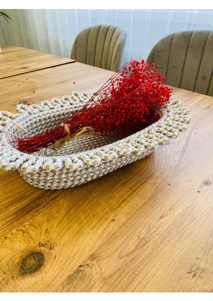 Jüt Hasır Sepet Oval Organizer 20X30 modelleri