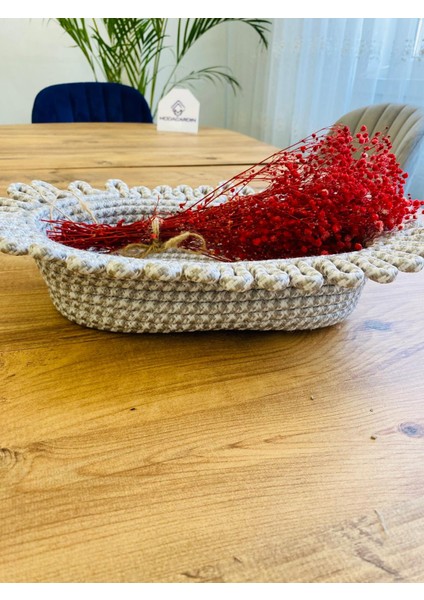 Jüt Hasır Sepet Oval Organizer 20X30 fırsatları