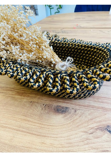 Jüt Hasır Sepet Oval Organizer 20 x 30