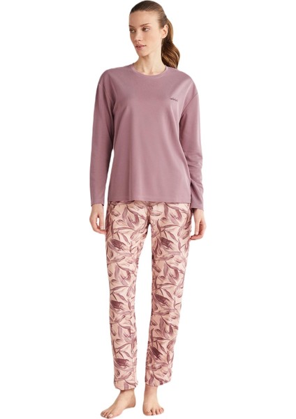 Kadın Pembe Pembe Pijama Takım 2626
