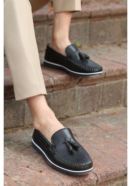 Roger Siyah Cilt Garantili Erkek Günlük Klasik Casual Rahat Ortopedik Ayakkabı ROGER-9168 fiyatları