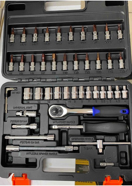 46 Pcs Çelik Lokma Takımı