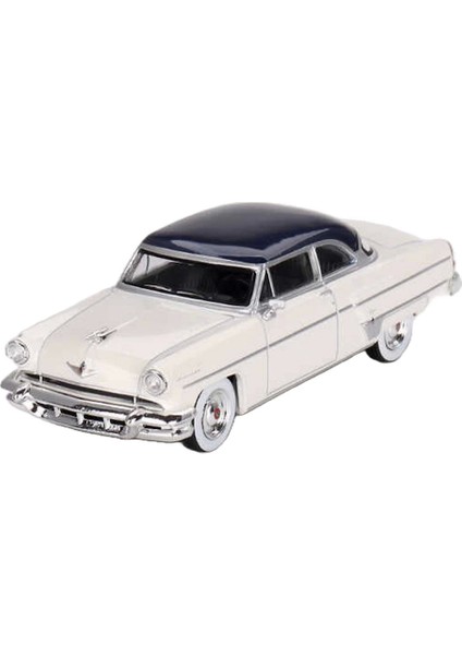 Mini Gt 1/64 Lincoln Capri 1954 Arctic White / Atlantic Blue