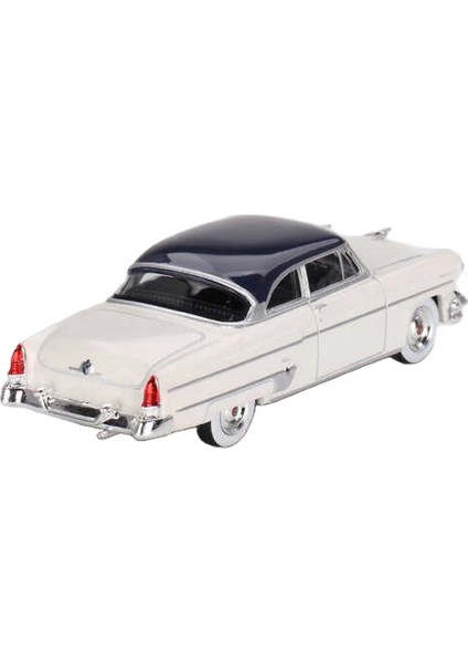 Mini Gt 1/64 Lincoln Capri 1954 Arctic White / Atlantic Blue modelleri