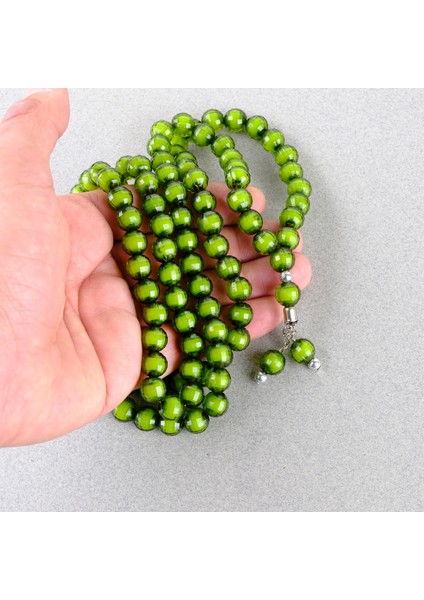 Monomer 99LUK Küre Kesim 9mm Namaz Tesbihi Yeşil modelleri
