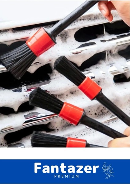 Özel Üretim Pratik Islak Kuru Otomobil Oto Araç Araba Klima Temizlik Detay Fırçası 5+1 Set fırsatları