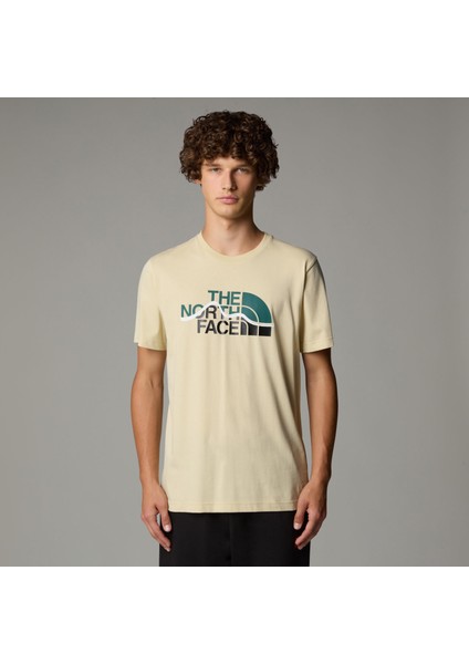 M Ss Mountain Line Tee Erkek T-Shirt fırsatları