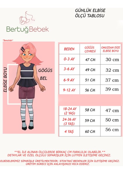 Kiraz Desenli Kız Çocuk Bebek Pamuklu Kırmızı Beyaz Elbise