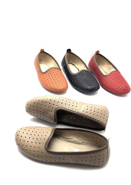 Hakiki Deri Hava Alabilir Delikli Hac Umre Tavaf Patiği ve Ev Ayakkabısı fırsatları