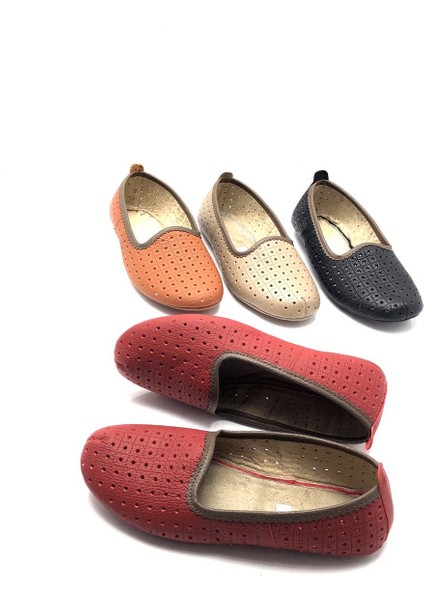 Hakiki Deri Hava Alabilir Delikli Hac Umre Tavaf Patiği ve Ev Ayakkabısı