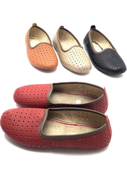 Hakiki Deri Hava Alabilir Delikli Hac Umre Tavaf Patiği ve Ev Ayakkabısı modelleri
