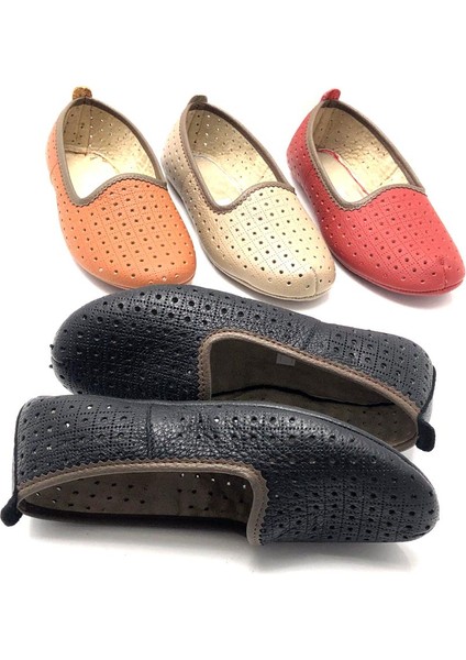 Hakiki Deri Hava Alabilir Delikli Hac Umre Tavaf Patiği ve Ev Ayakkabısı modelleri