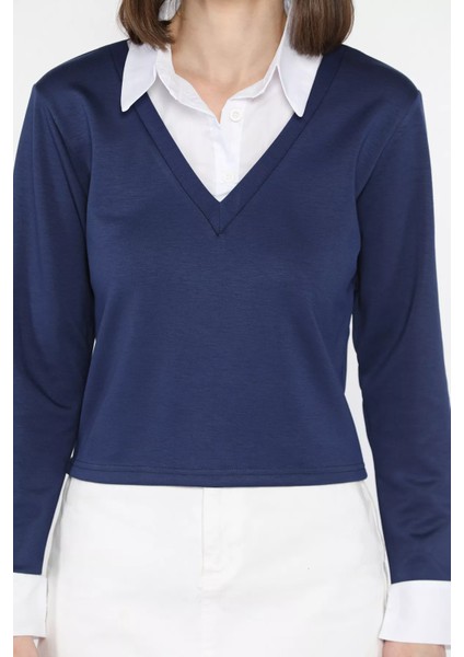 Kadın Gömlek Yaka Bluz modelleri