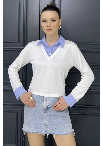 Kadın Gömlek Yaka Bluz fiyatları
