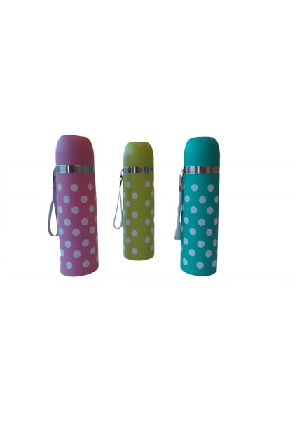 Puantiyeli Bebek Termosu 350 ml - Pembe modelleri