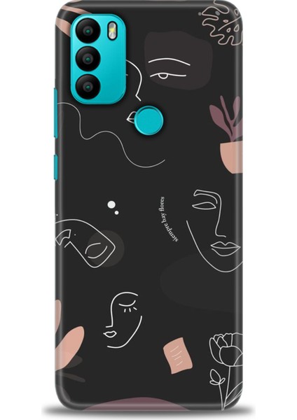 General Mobile Gm 21 Plus Kılıf Hd Baskılı - Siyah Silüet
