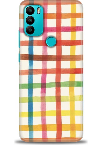 General Mobile Gm 21 Plus Kılıf Hd Baskılı - Renkli Kareler