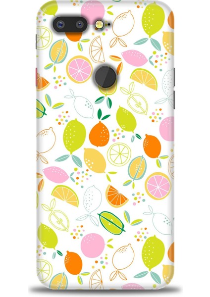General Mobile Gm 9 Pro Kılıf Hd Baskılı - Renkli Limonlar