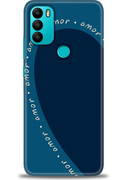 General Mobile Gm 21 Plus Kılıf Hd Baskılı - Amor Mavi