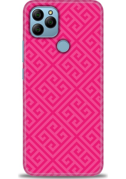 General Mobile Gm 21 Kılıf Hd Baskılı - Pembe Mozaik