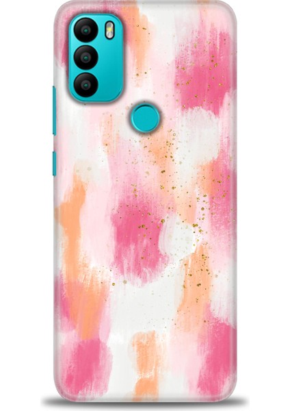 General Mobile Gm 21 Plus Kılıf Hd Baskılı - Pembe Palet