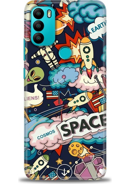 General Mobile Gm 21 Plus Kılıf Hd Baskılı - Space