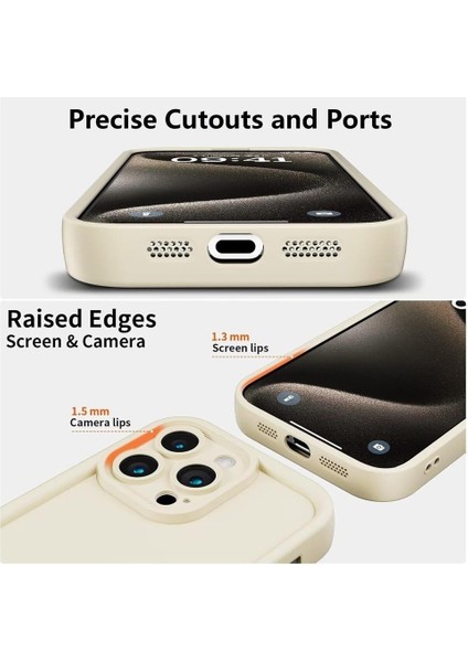 Apple iPhone 16 Pro Uyumlu Kılıf Yumuşak Renkli Lansman Silikon Kamera Korumalı Çıkıntılı Yüksek Kenarlı modelleri