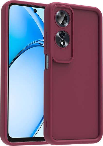 Oppo A60 Uyumlu Kılıf Yumuşak Renkli Lansman Silikon Kamera Korumalı Çıkıntılı Yüksek Kenarlı