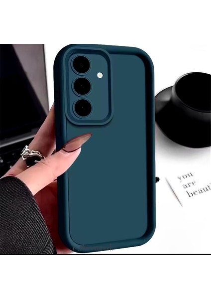 Samsung Galaxy S24 Fe Uyumlu Kılıf Yumuşak Renkli Lansman Silikon Kamera Korumalı Çıkıntılı Yüksek Kenarlı