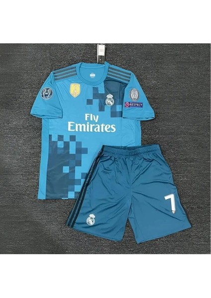 Turkuaz Renk .R.Madrid. C.Ronaldo Efsana Futbolcu Çocuk Forması fiyatları