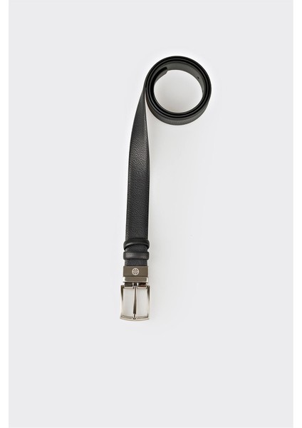 Siyah Deri Erkek Kemer